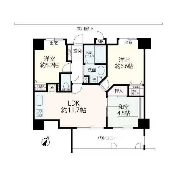 グラン・パレ北野ハンター坂 間取図