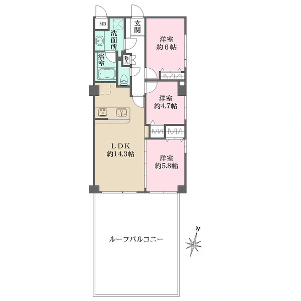 サウスヒルズ横浜弘明寺 間取図
