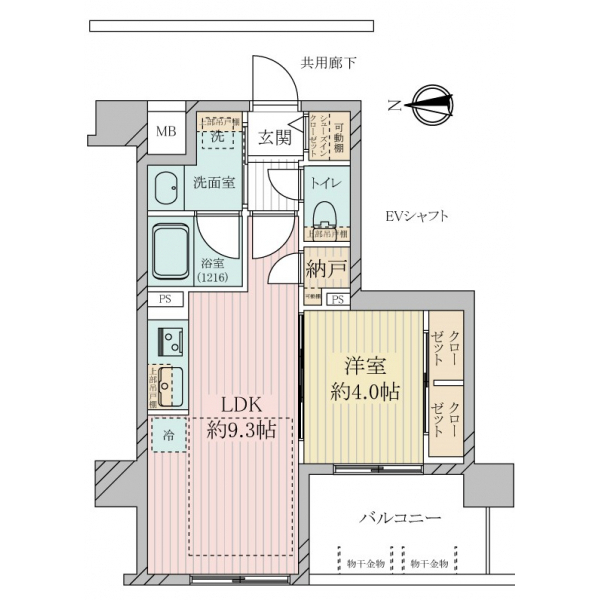 プレサンスロジェ夙川 間取図
