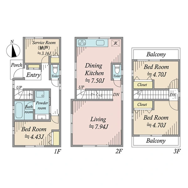 板橋区徳丸８丁目 間取図
