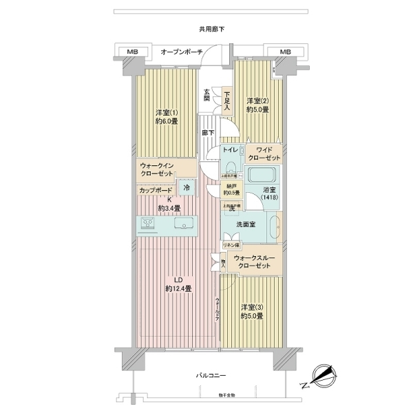 ASUKAYAMA RESIDENCE 間取図