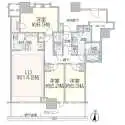 プラウドタワー名古屋栄 間取図