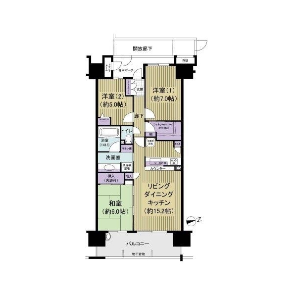 ミディオンソレイユレジデンス 間取図