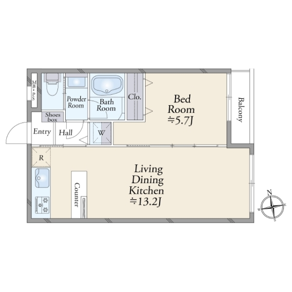 光建ハイムブリリアンス世田谷等々力 間取図