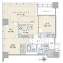 白金ザ・スカイ　東棟 ＊二面採光の開放感溢れるリビング＊東棟２２階／北東角住戸／収納豊富な３ＬＤＫ＋２ＷＩＣ＋ＳＩＣ