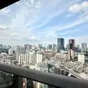 白金ザ・スカイ　東棟 バルコニーからの眺望です。リビングからは東京タワー方面を望むパノラマビューを楽しめます。
