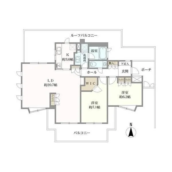ディアナコート祐天寺 間取り図