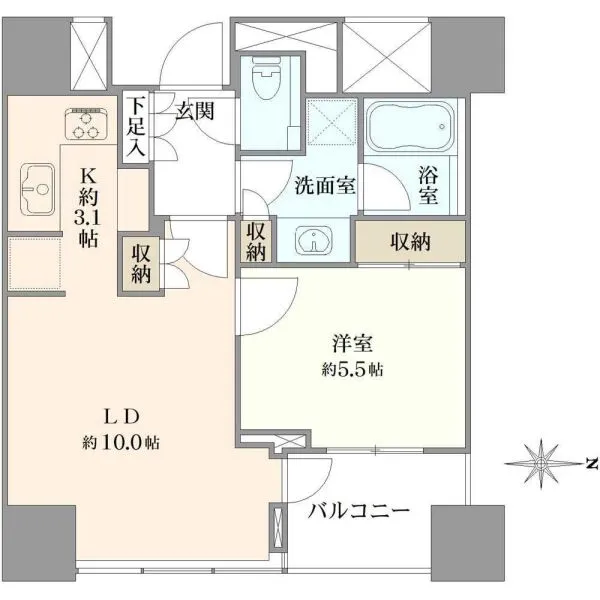 パークタワー芝公園 間取図