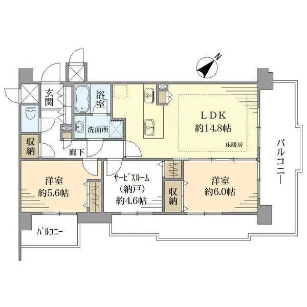 クレッセント蒲田東II 間取図
