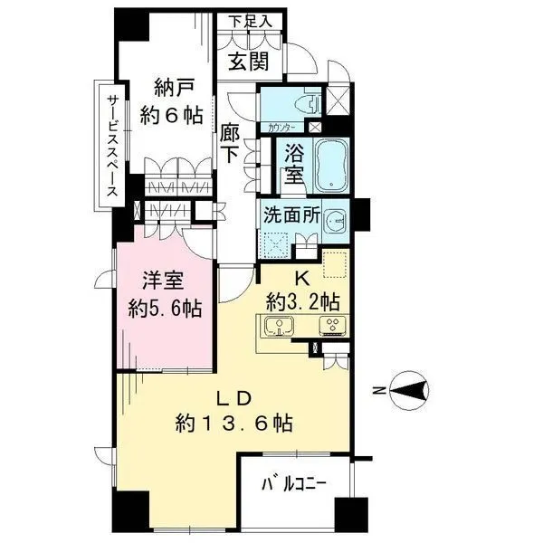 ジオ御所南　河原町二条 間取図
