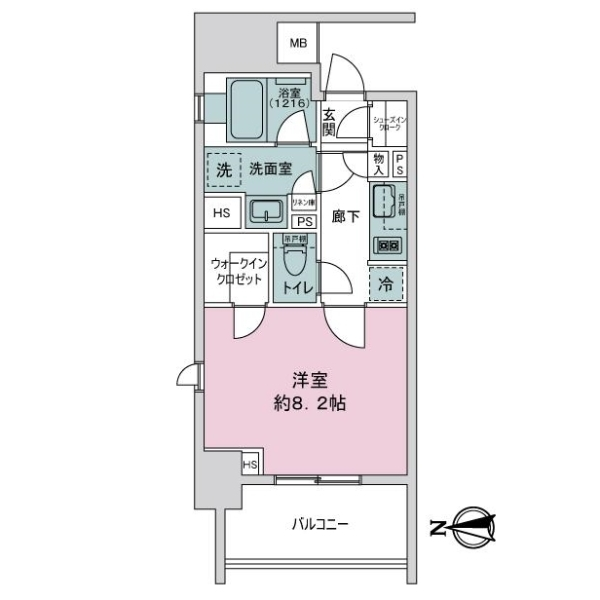 オ−プンレジデンシア名古屋フロント 間取図