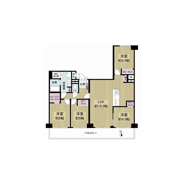 第二西緑ヶ丘スカイハイツ 間取図