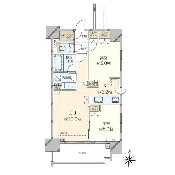 シティハウス板橋大山 間取図