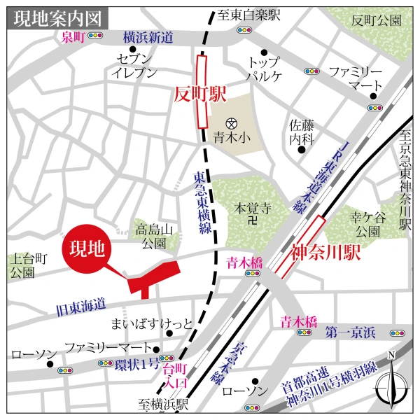 横浜テラス 現地案内図