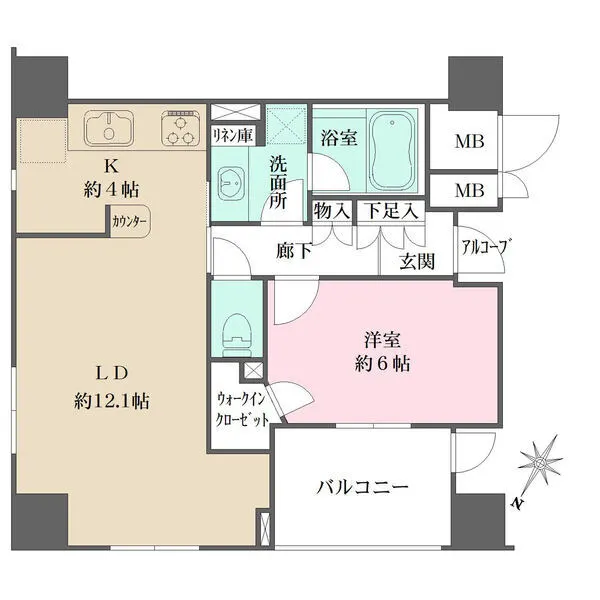 日暮里アインスタワー 間取図