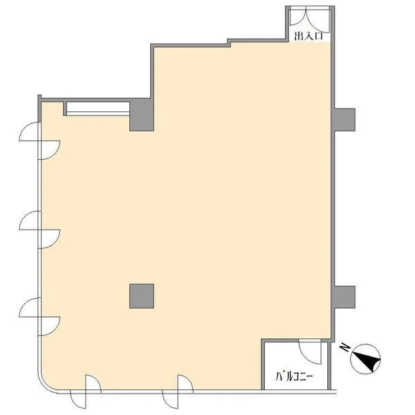 ストークタワー大通り公園III 間取図(事務所仕様)
