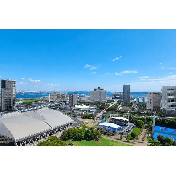 ブリリアマーレ有明 高層階×南東向きにつき、東京湾、東京ゲートブリッジ等を望みます（天候による）