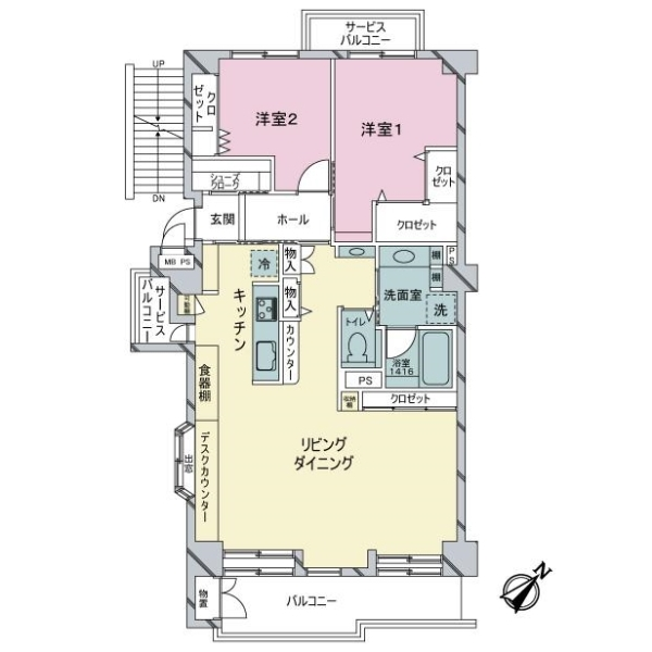 江田ロビニア 間取図