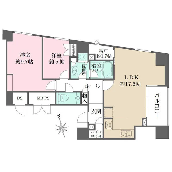 パークハウス芝タワー 間取図