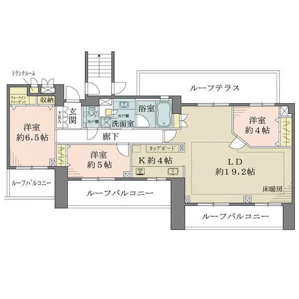 神楽坂パークハウス 間取図