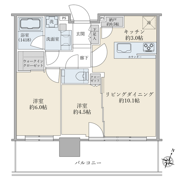 シティタワーズ東京ベイ　セントラルタワー 間取図