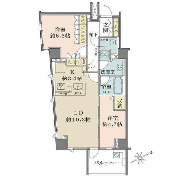 ブランズ文京小石川レジデンス 間取図