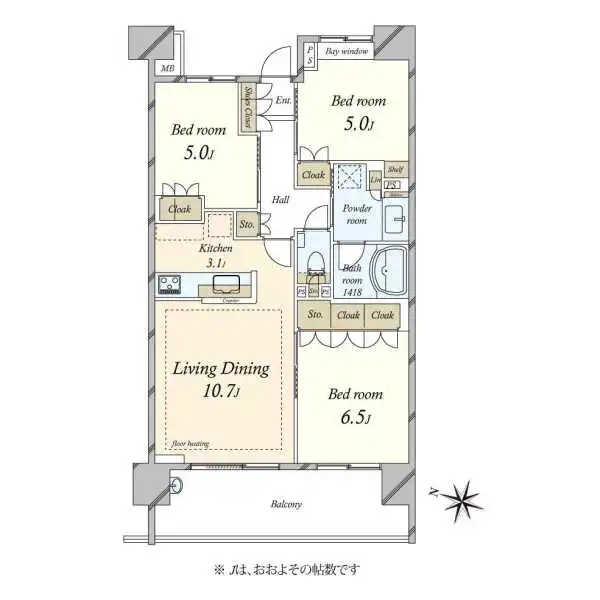 パークホームズ桜新町 間取図