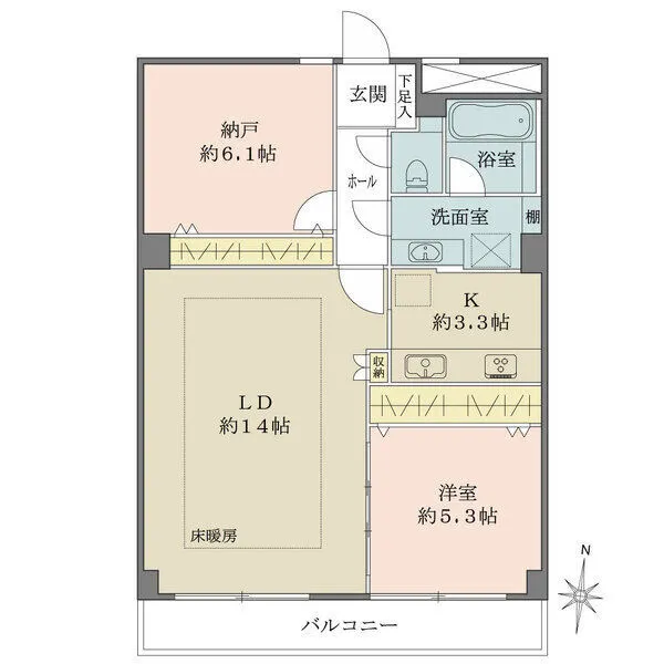 エクレール一番町 間取図