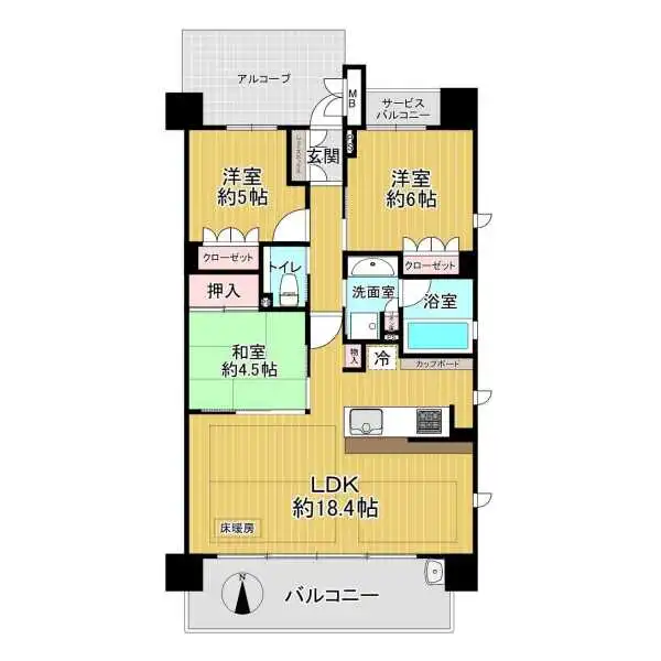 ローレルコート小阪二丁目 間取図