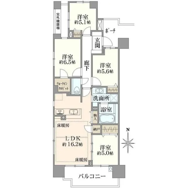 プラウド浦和岸町パサージュ 間取図