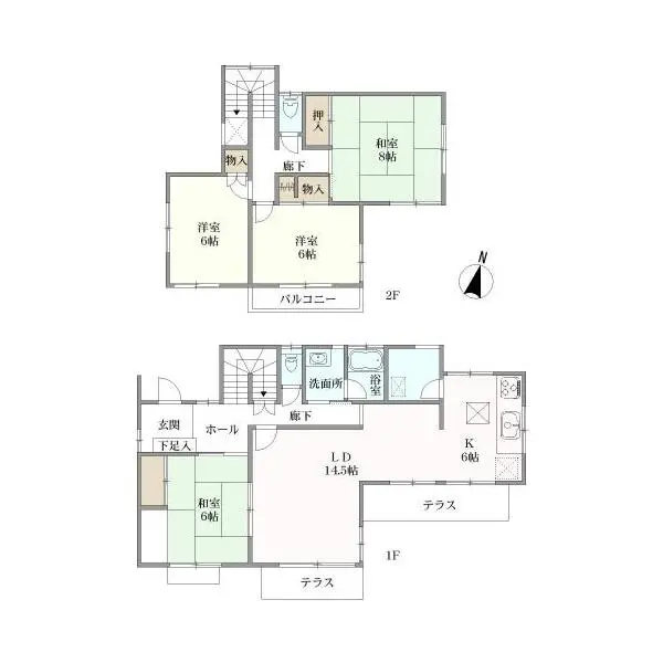 鎌倉市腰越 間取図