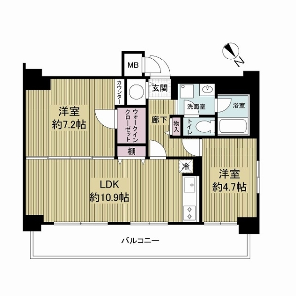 ネオハイツ南堀江 間取図