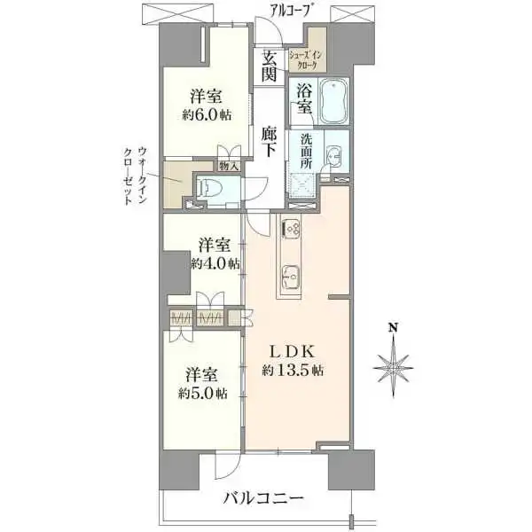 プラウドシティ方南町 間取図