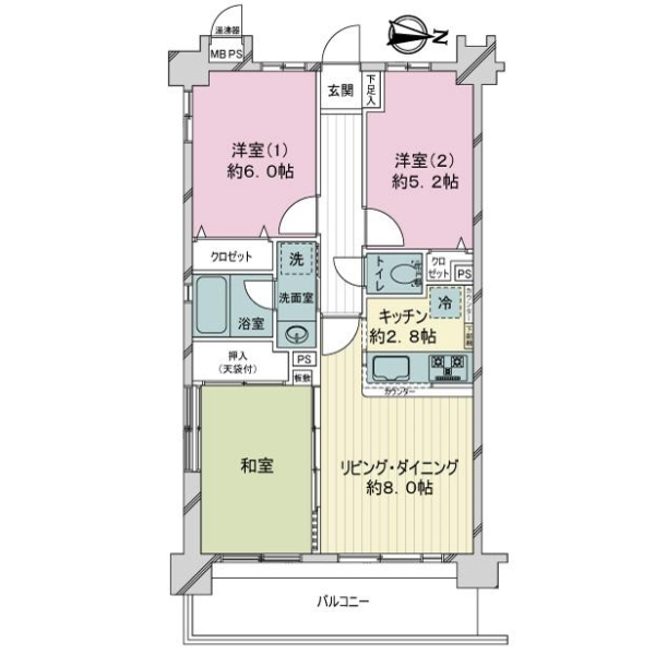 ライオンズヒルズ東川口 間取図