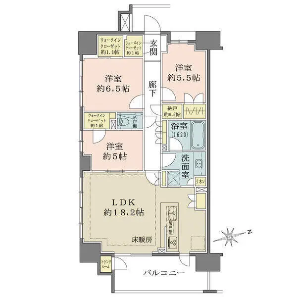 ザ・パークハウス上野プレイス 間取図