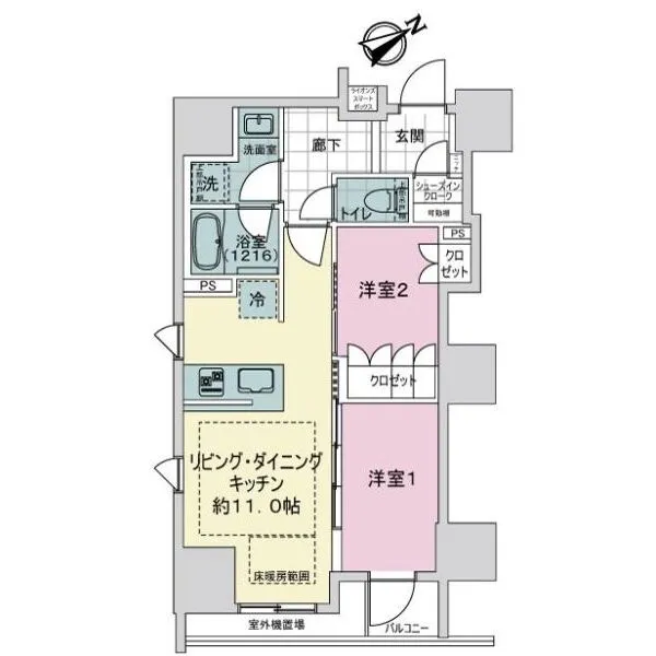 ザ・ライオンズミレス蔵前 間取図