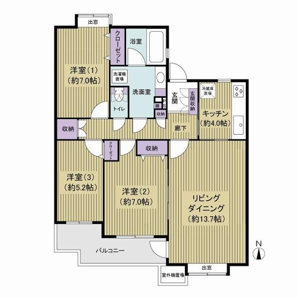 パーク・ハイム千歳船橋 間取図