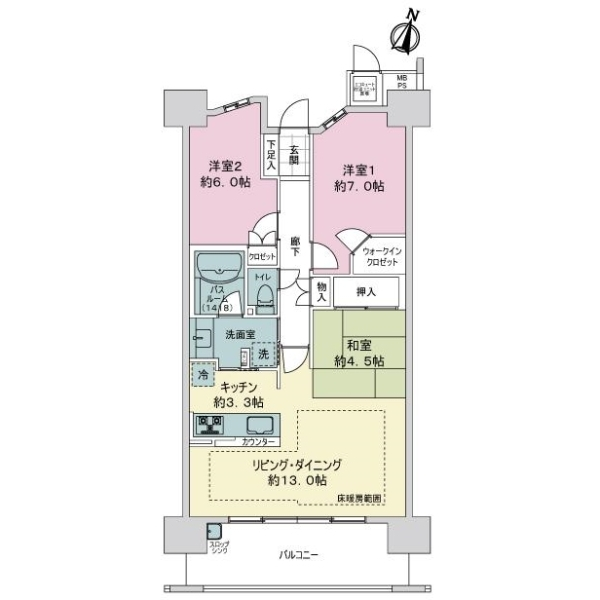 ミリカ・ヒルズＩ街区 間取図