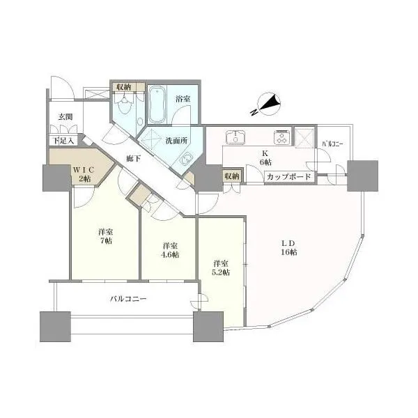東京ツインパークス 間取り図
