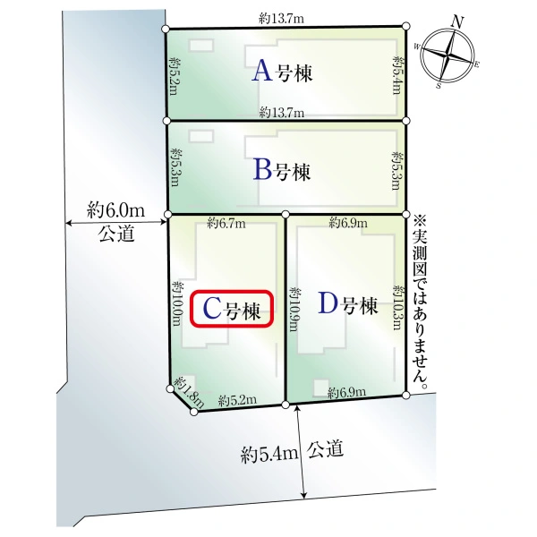 足立区保木間５丁目 区画図