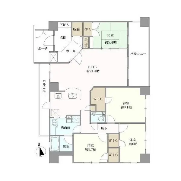 グランドステージ下総中山 間取図