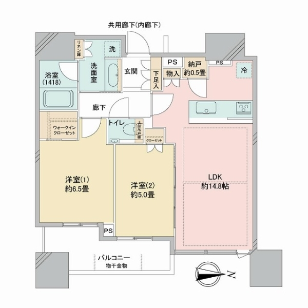 シティタワー大阪本町 間取図