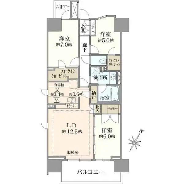 ザ・パークハウス南浦和ガーデン 間取図