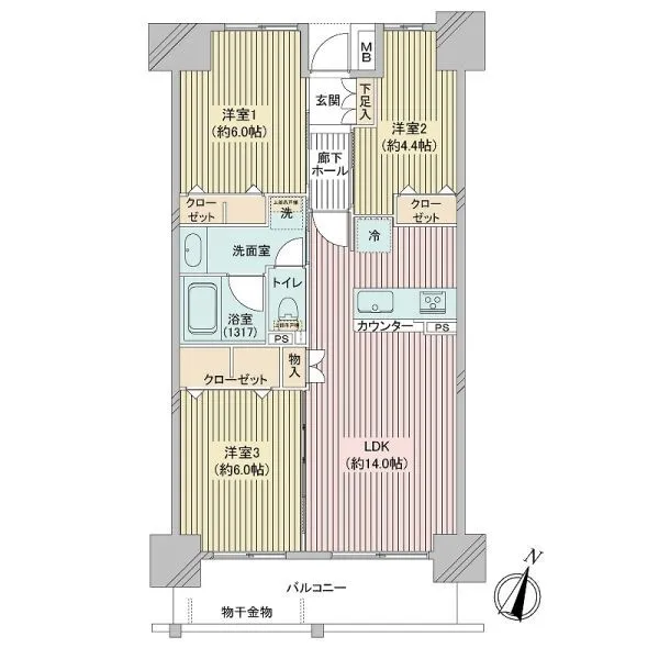 リリー松戸 間取図
