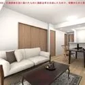 リリー松戸 南向き採光の明るいリビングダイニングキッチン