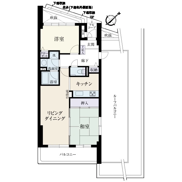 ライオンズガーデン調布第２ 間取図