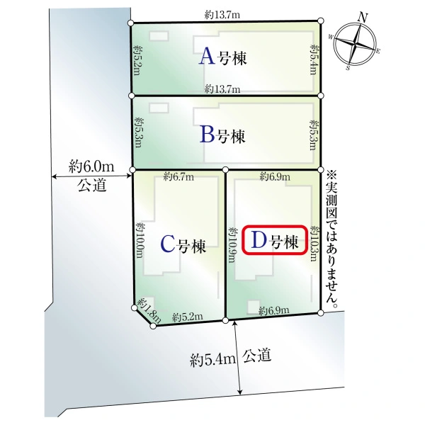 足立区保木間５丁目 区画図