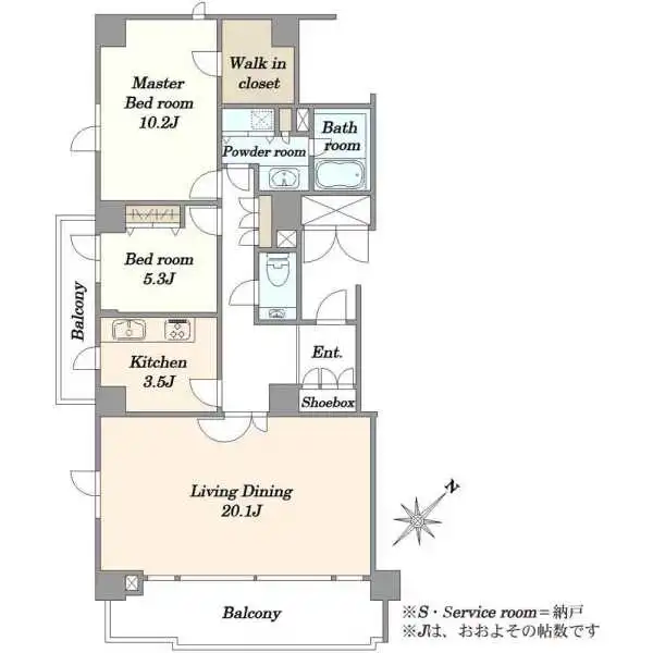 パークハウス多摩川南5番館 間取図