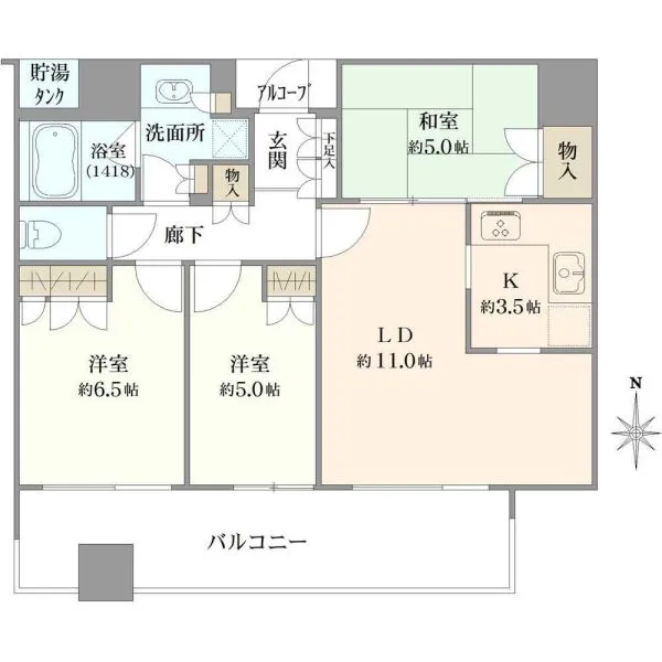 シティタワー西梅田 間取図
