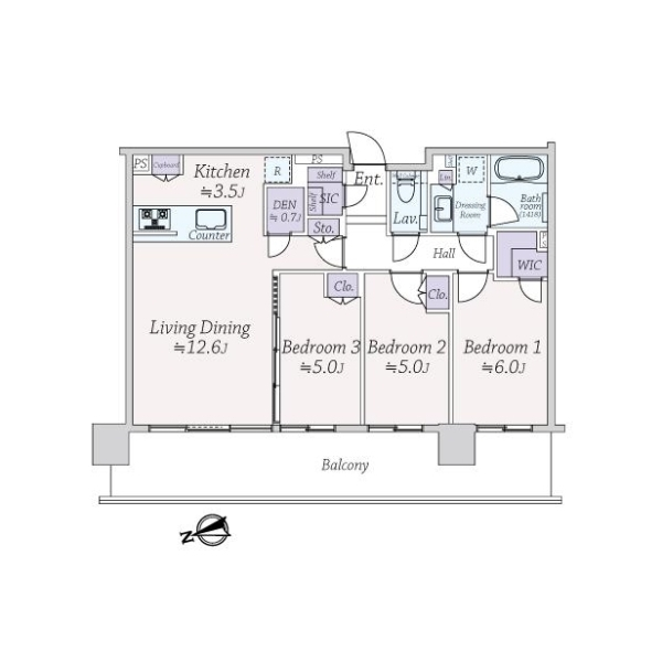 シティタワーズ東京ベイ　イーストタワー 間取図
